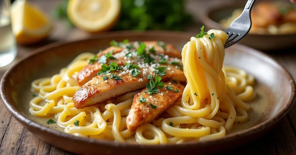 Chicken with Buttered Noodles