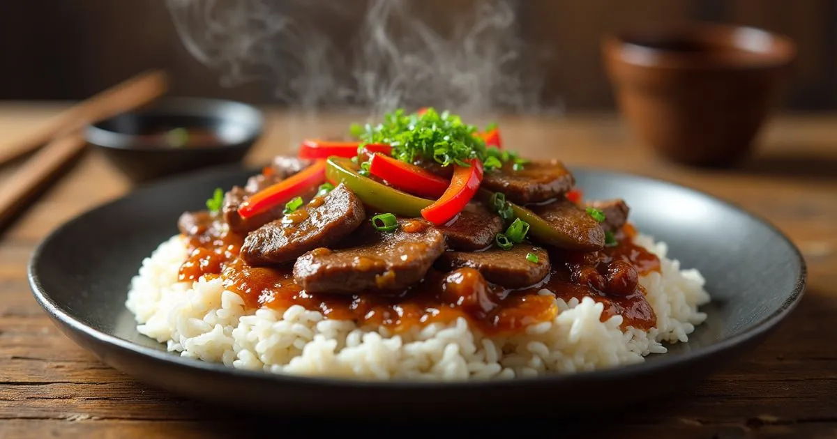 pepper steak with onion