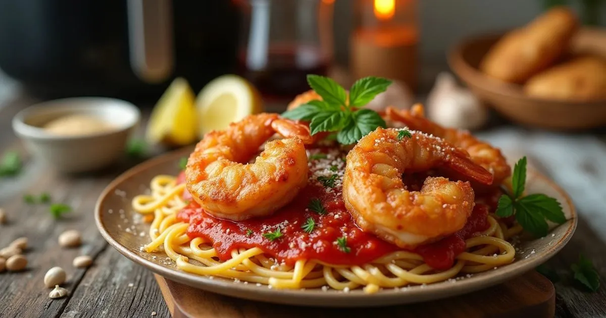 shrimp marinara pasta